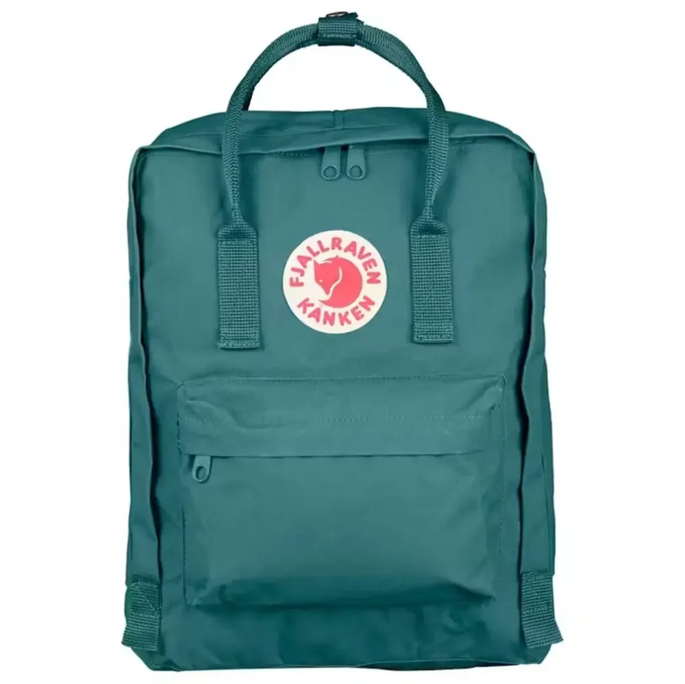 Fjallraven Kanken Backpack Frost Green EUC